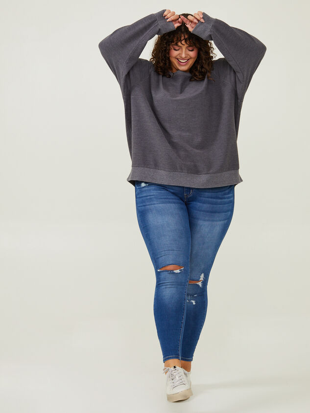 Rhode Ribbed Sweatshirt Detail 4 - ARULA