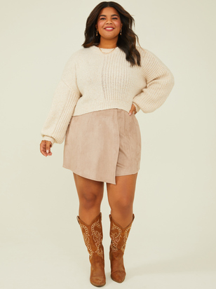 Freya Suede Skort - ARULA