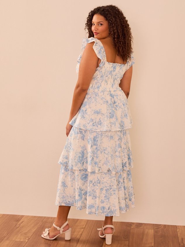 Oaklynn Floral Midi Dress Detail 4 - ARULA