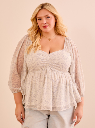Brynnlee Peplum Top - ARULA - 