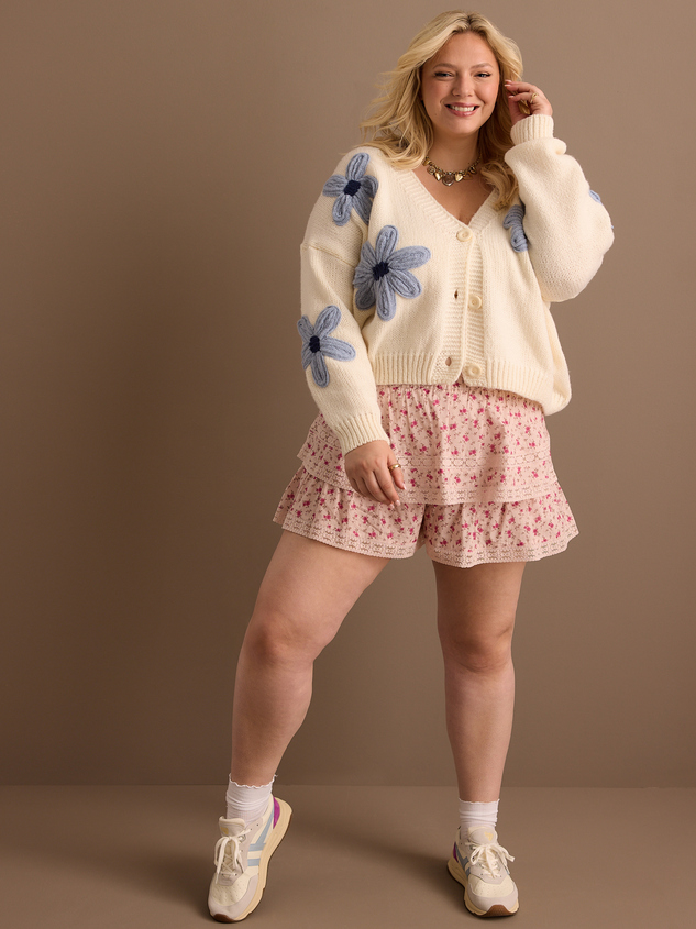 Teagan Flower Cardigan - ARULA
