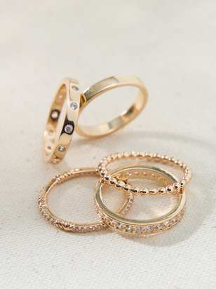 Crystal Ring Set - ARULA - 