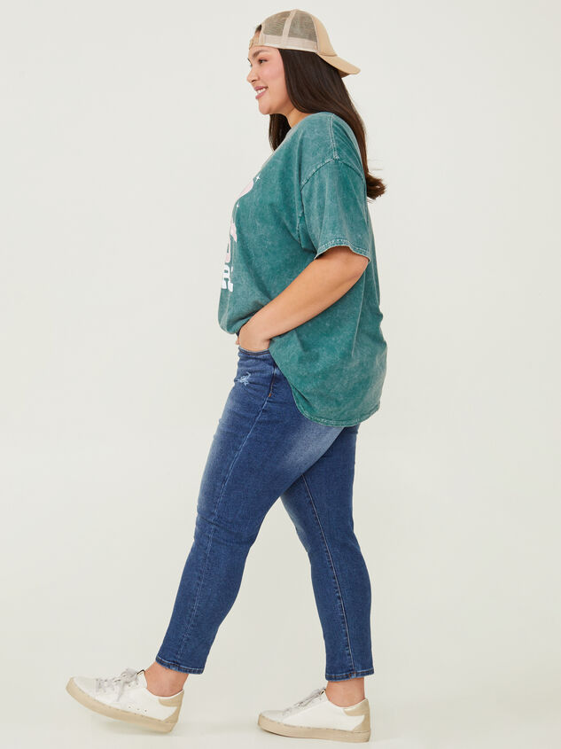 Disco Cowgirl Oversized Tee Detail 3 - ARULA