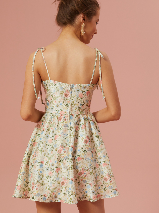 Jordyn Floral Mini Dress Detail 5 - ARULA