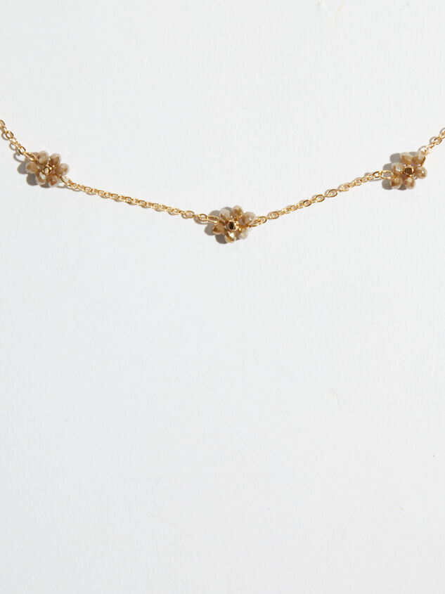 Daisy Beaded Necklace Detail 2 - ARULA