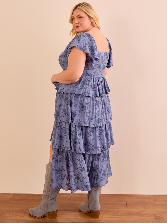 Roxanne Layered Maxi Dress Detail 2 - ARULA