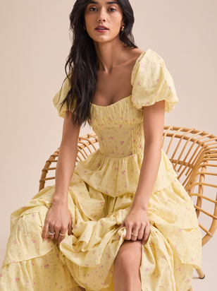 Amy Floral Tiered Maxi Dress - ARULA