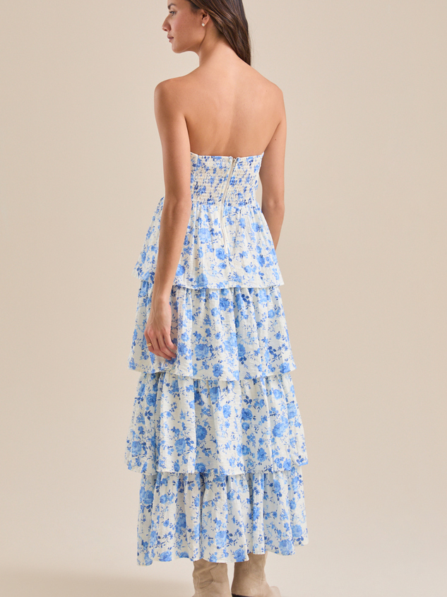 Halina Floral Maxi Dress Detail 5 - ARULA