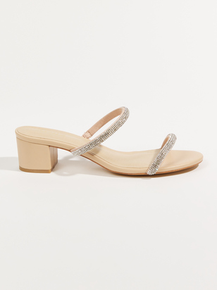 Madi Rhinestone Wide Width Heels - ARULA