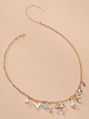 Bow & Bliss Charm Necklace - ARULA