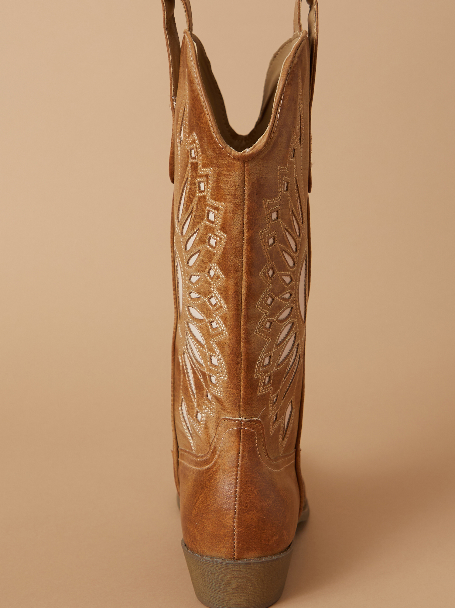 Cut out western boots top