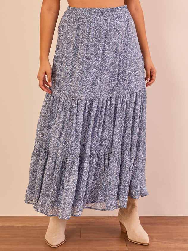 Kassidy Floral Midi Skirt Detail 2 - ARULA