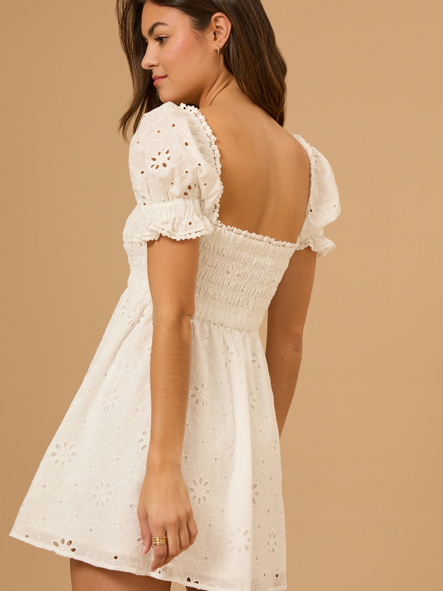 Adeline Mini Dress Detail 4 - ARULA