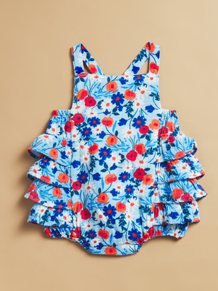 Lola Poppy Days Ruffle Sunsuit - ARULA - 