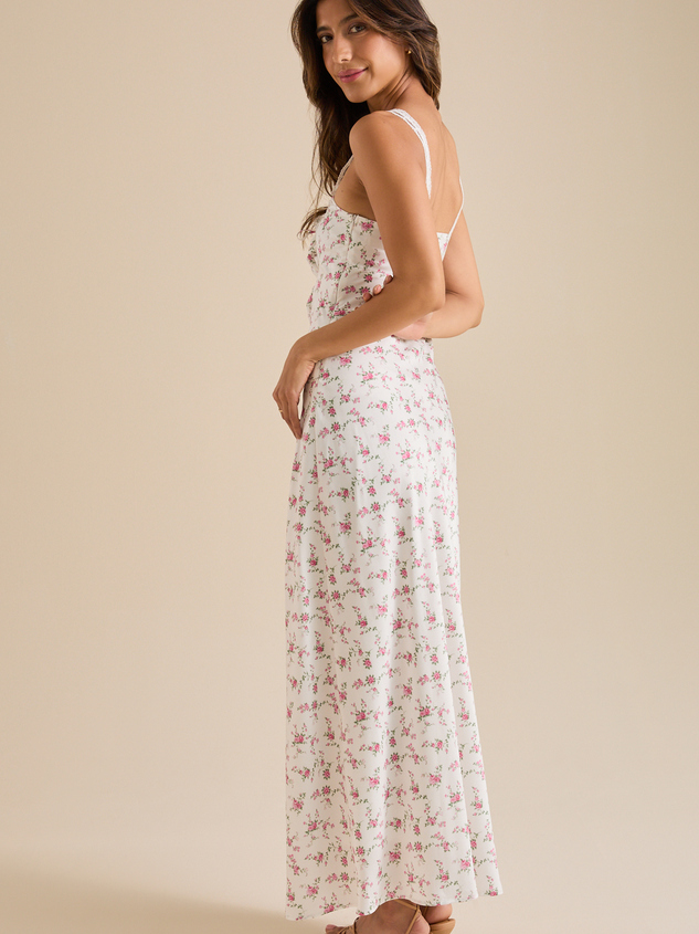 Kya Floral Midi Dress Detail 4 - ARULA