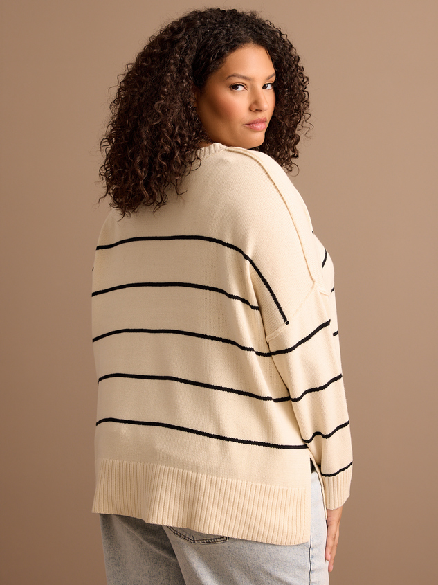 Hope Striped Sweater Detail 5 - ARULA