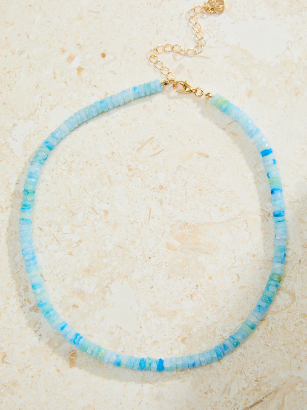 Blue Beaded Choker - ARULA