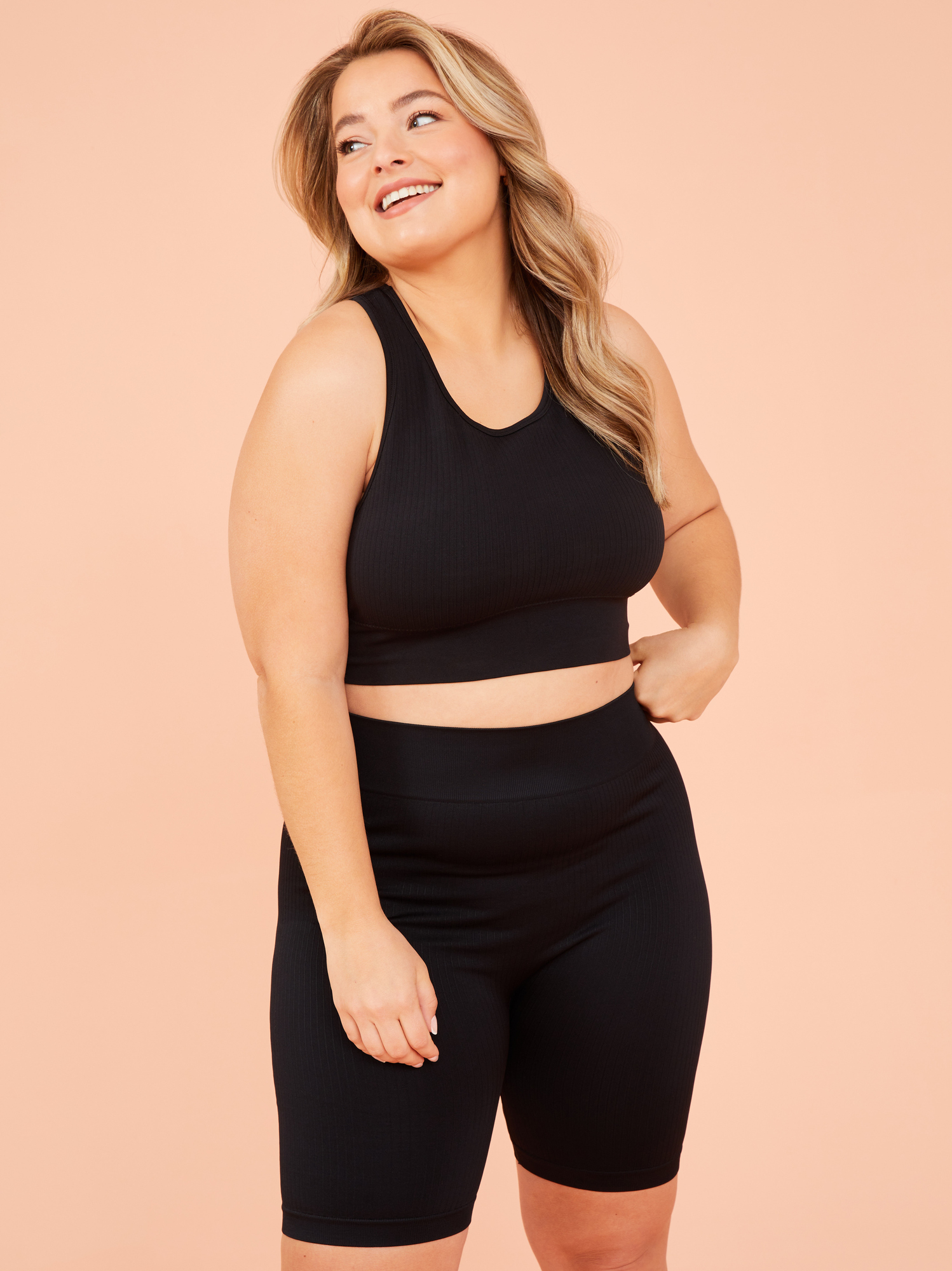 Longline sports bra plus hot sale size