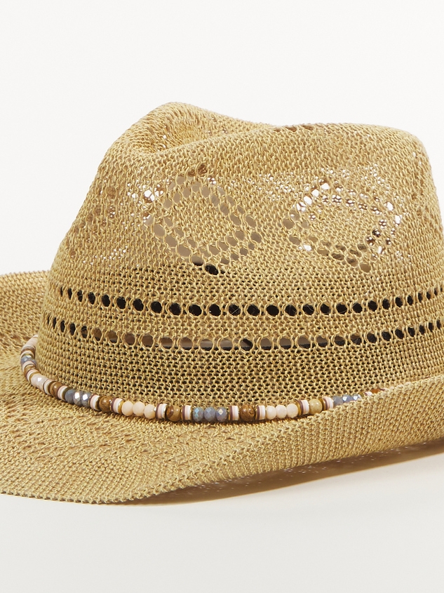 Woven Cowboy Hat Detail 2 - ARULA