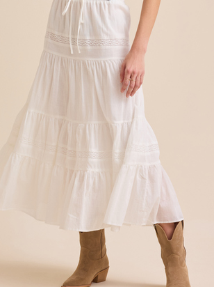 Austin Lace Midi Skirt - ARULA