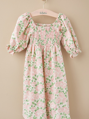Tilly Floral Smocked Mini Dress - ARULA