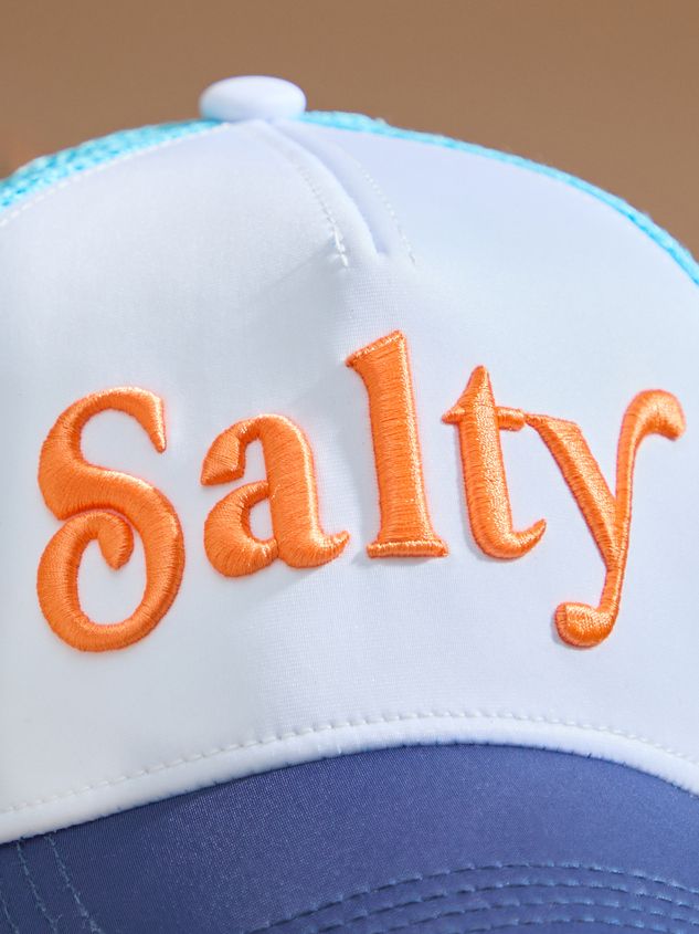 Salty Trucker Hat Detail 2 - ARULA