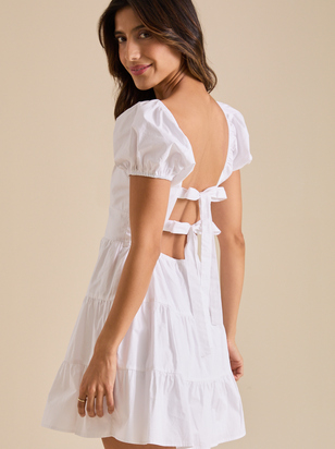 Alaia Puff Sleeve Mini Dress - ARULA