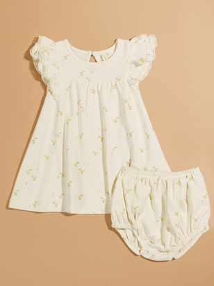 Duckling Flutter Dress and Bloomer Set by Quincy Mae - ARULA
