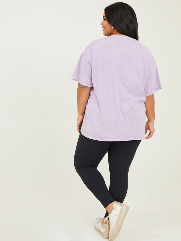 Smiley Face Oversized Tee Detail 4 - ARULA