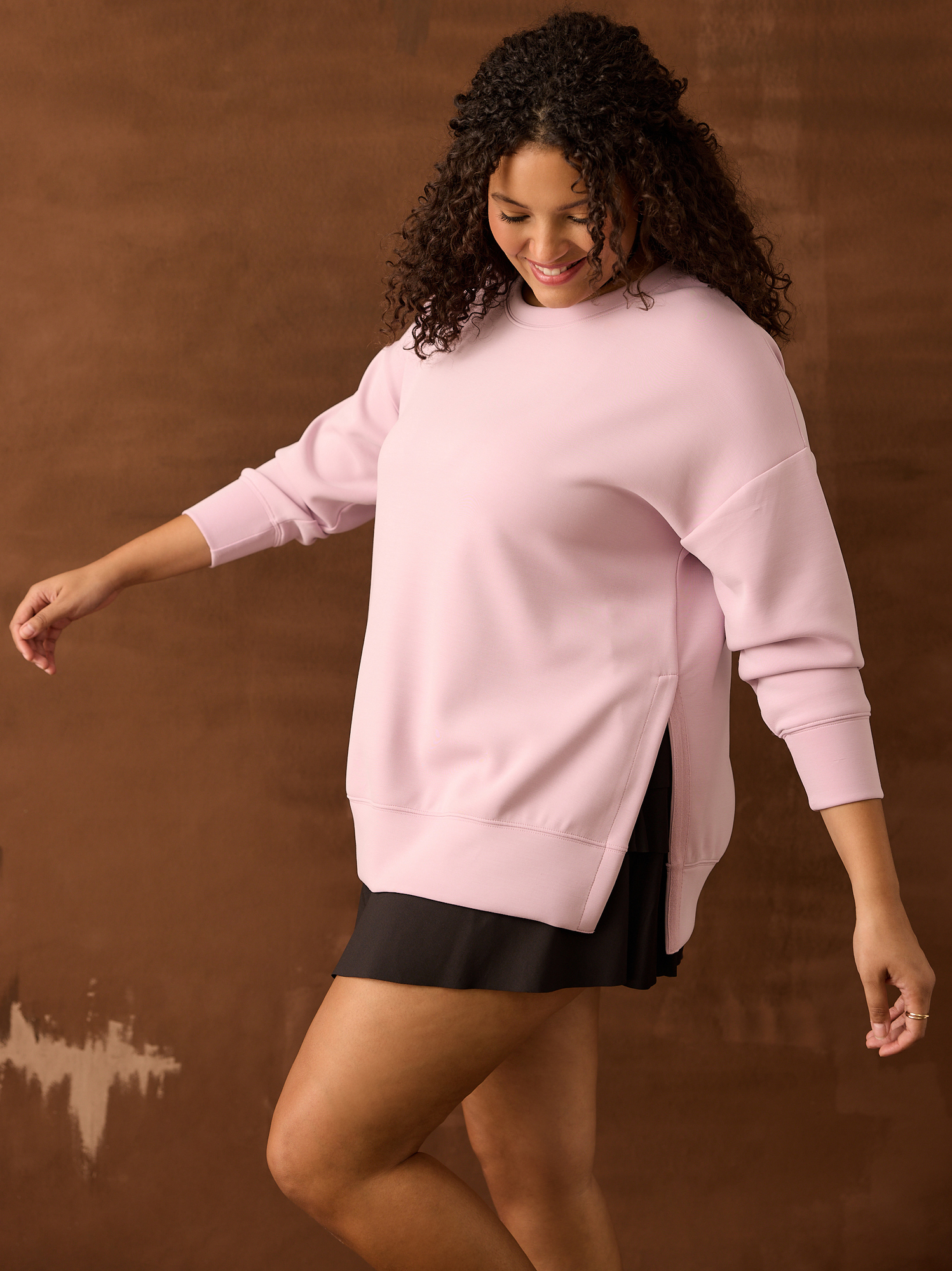 Soft pink sweatshirt hotsell