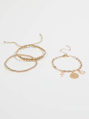 WWJD Crystal Bracelet Set - ARULA