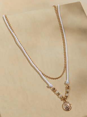 Layered Beaded Necklace - ARULA