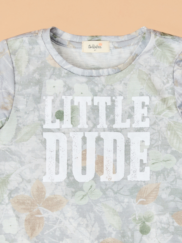 Little Dude Graphic Tee Detail 3 - ARULA