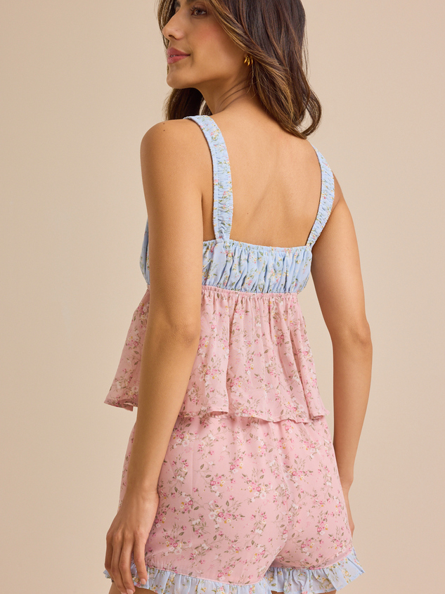 Walker Floral Lounge Top Detail 3 - ARULA