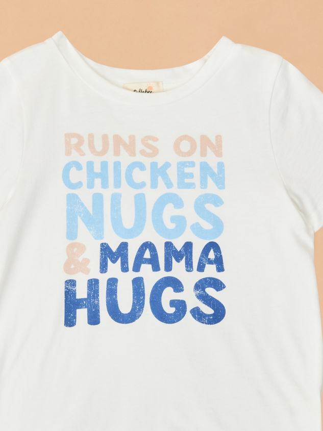 Chicken Nugs & Mama Hugs Tee Detail 3 - ARULA