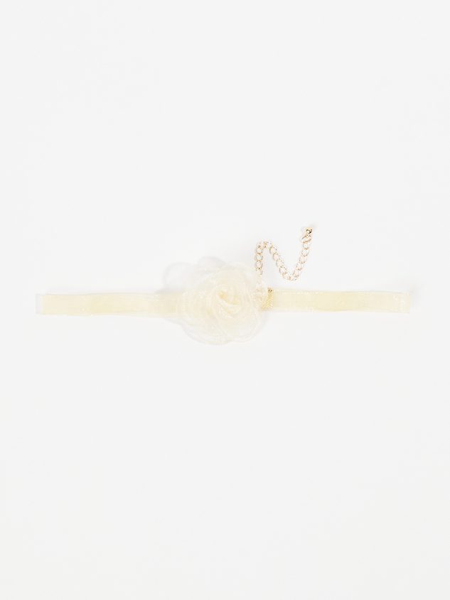 Floral Choker Necklace Detail 2 - ARULA