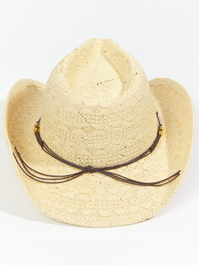 Jalen Straw Cowboy Hat Detail 2 - ARULA