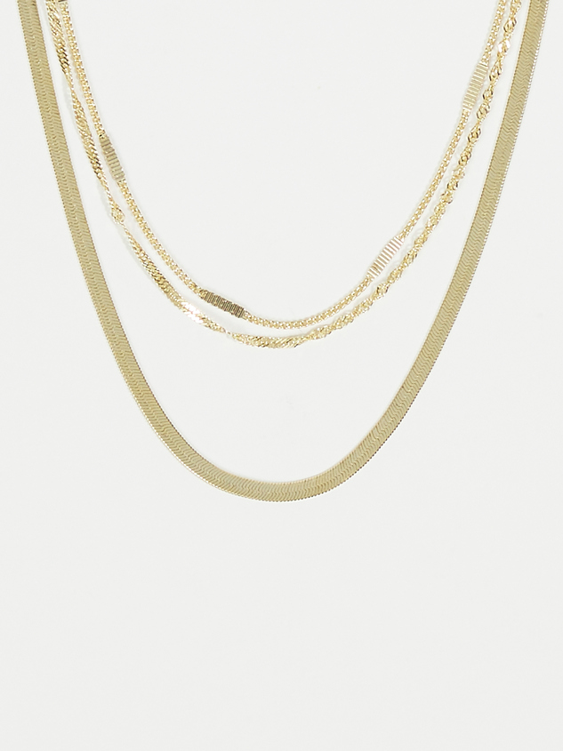 18k Gold Liliana Necklace Detail 1 - ARULA