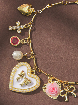 Dainty Flower Charm Bracelet - ARULA