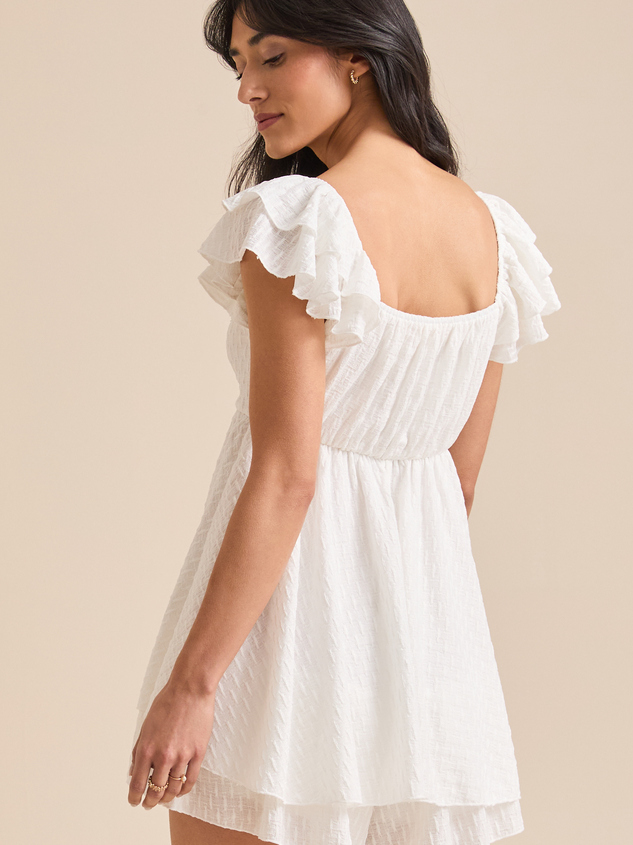 Anna Kaye Ruffled Romper Detail 4 - ARULA