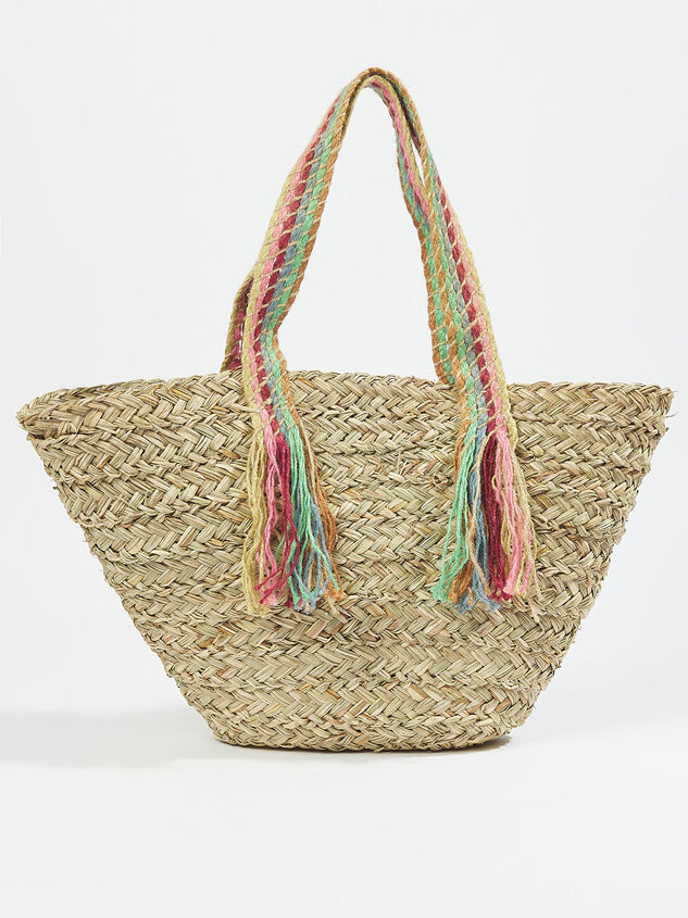 Harlow Seagrass Tote Detail 3 - ARULA