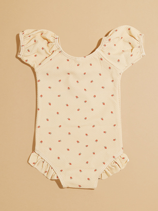 Strawberry One-Piece Baby Swimsuit by Quincy Mae - ARULA