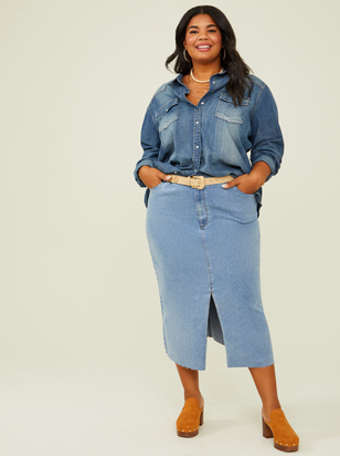 Elena Denim Top - ARULA