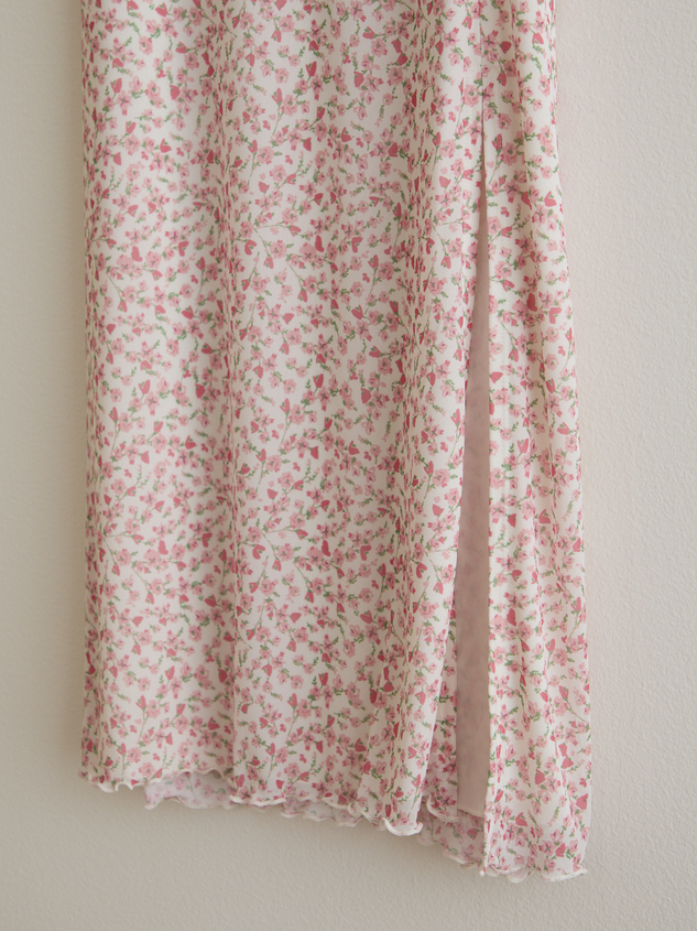 Haley Floral Midi Skirt Detail 2 - ARULA