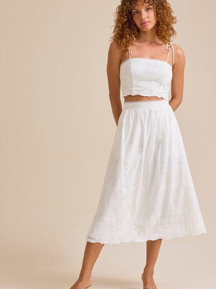 Delilah Eyelet Skirt - ARULA - 