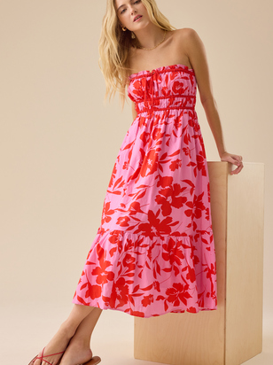Mallory Floral Midi Dress - ARULA