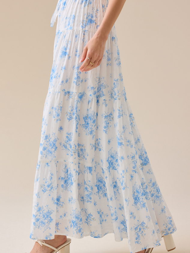 Foster Floral Maxi Skirt Detail 4 - ARULA