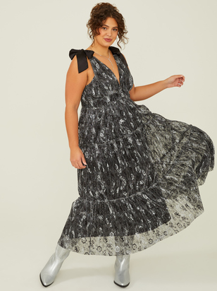 Kate Silver Shine Dress - ARULA