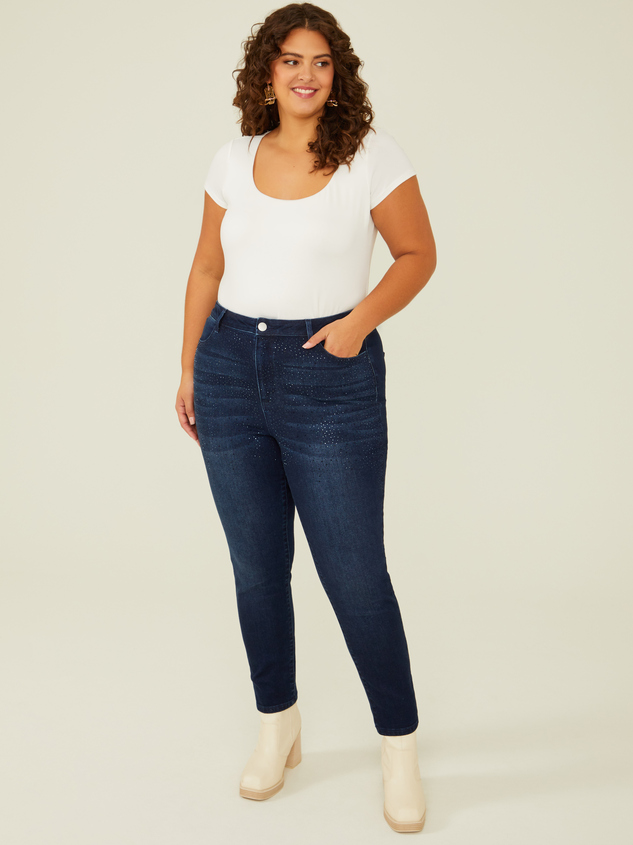 Alexa Studded Skinny Jeans Detail 2 - ARULA