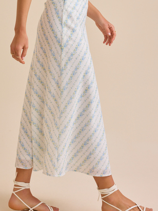 Livia Floral Midi Skirt - ARULA